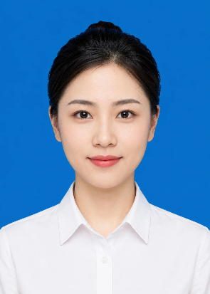 蓝底标准证件照效果示例